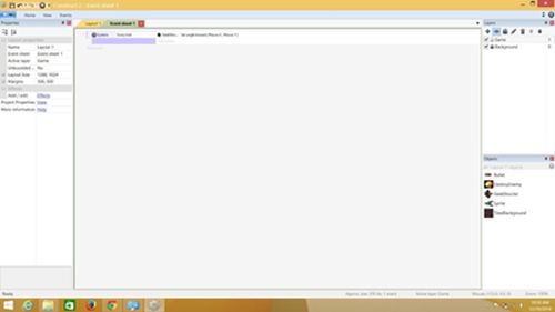 This is how the event sheet